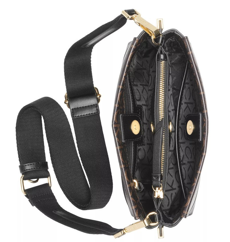 Thumbnail: Calvin Klein Bianca Signature Adjustable Crossbody Bag
