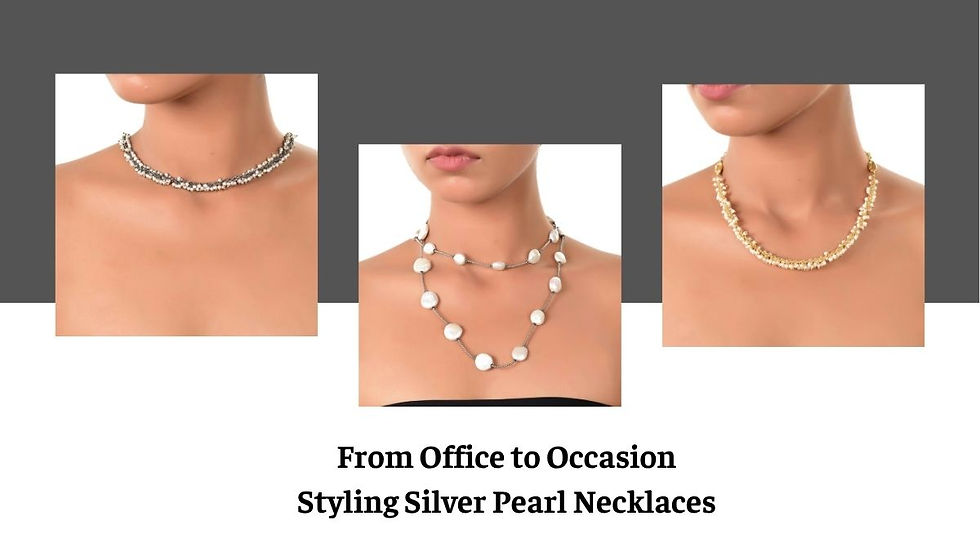 silver pearl necklace