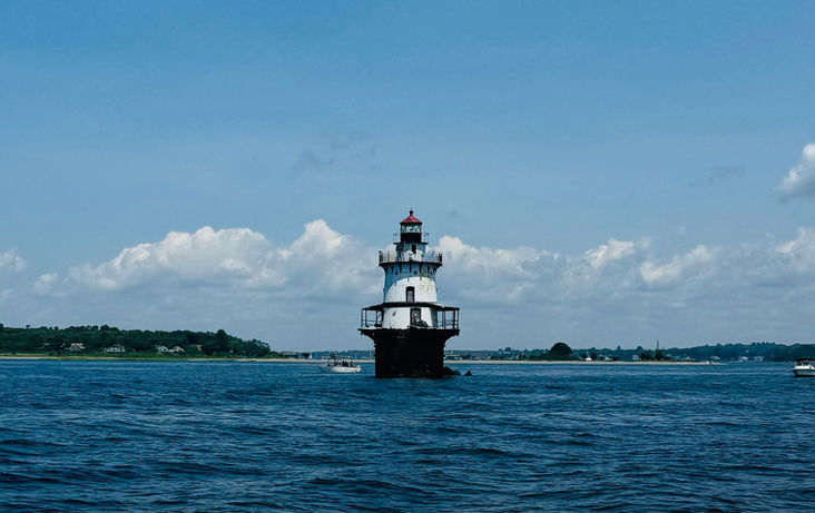 Hog Island Lighthouse Narragansett Bay Rhode Island