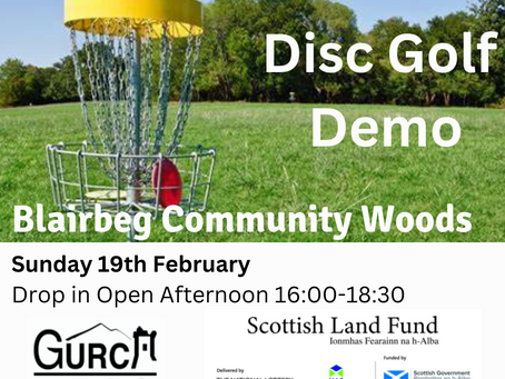 Disc Golf Demo - Blairbeg Community Woods 19th Feb.