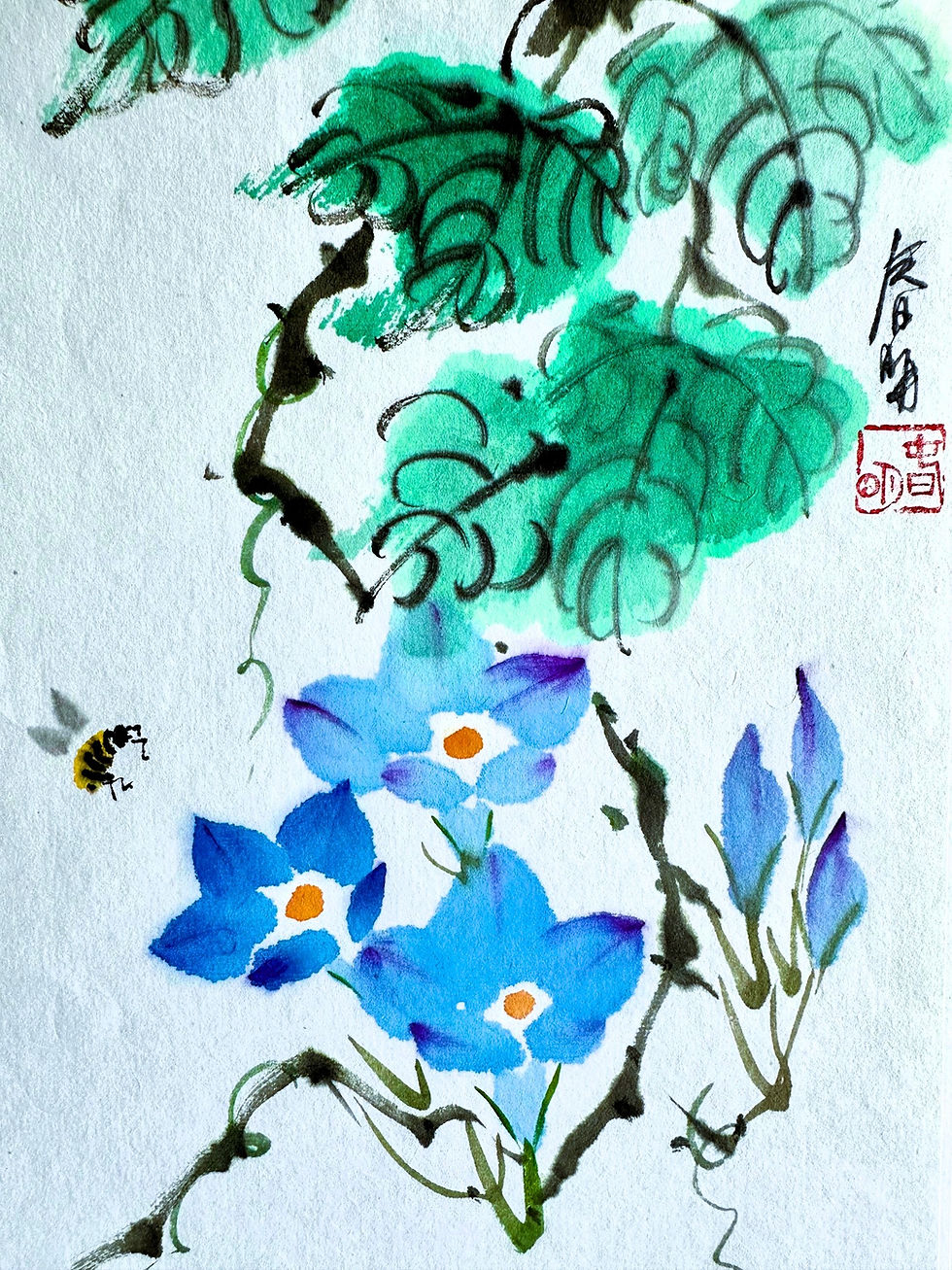Workshop: Sumi-e Painting (Flowers) | Tsun Ming Chmielinski (Materials Included)
