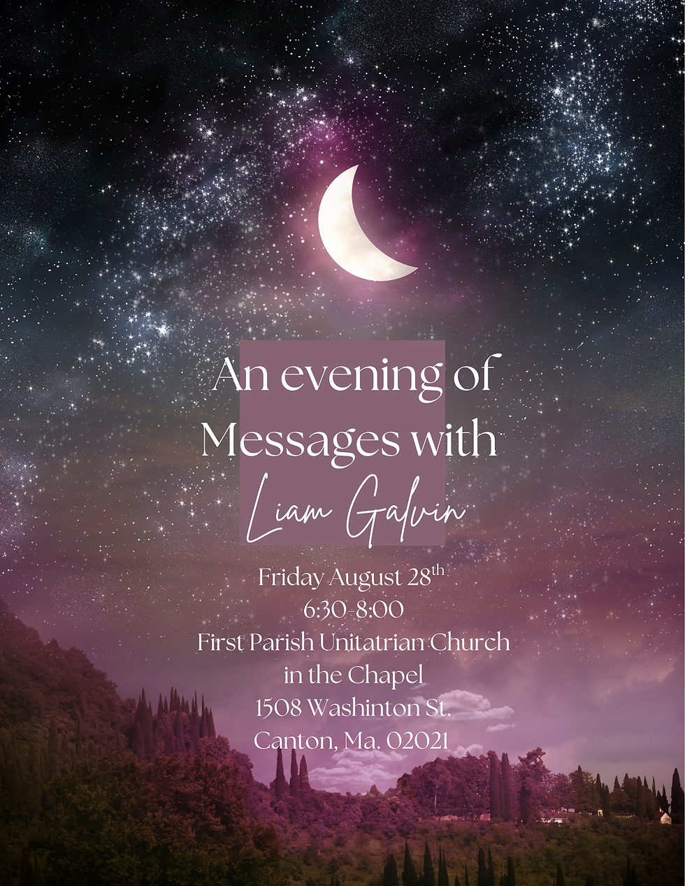 A Night of Messages - Liam Galvin