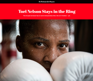 Tori Nelson behind her gloves.