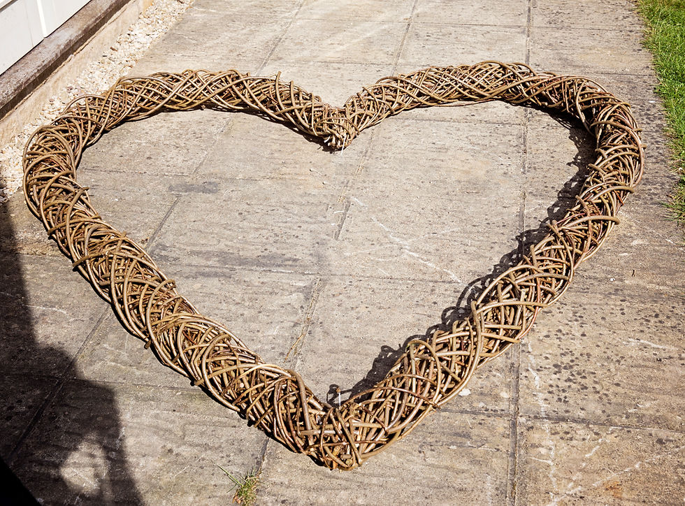 Giant Wicker Heart
