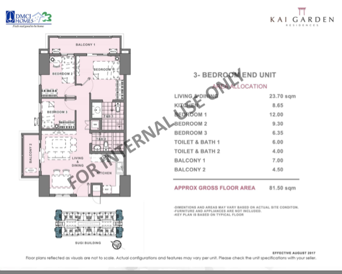 Thumbnail: KAI GARDEN RESIDENCES 2-BEDROOM UNIT