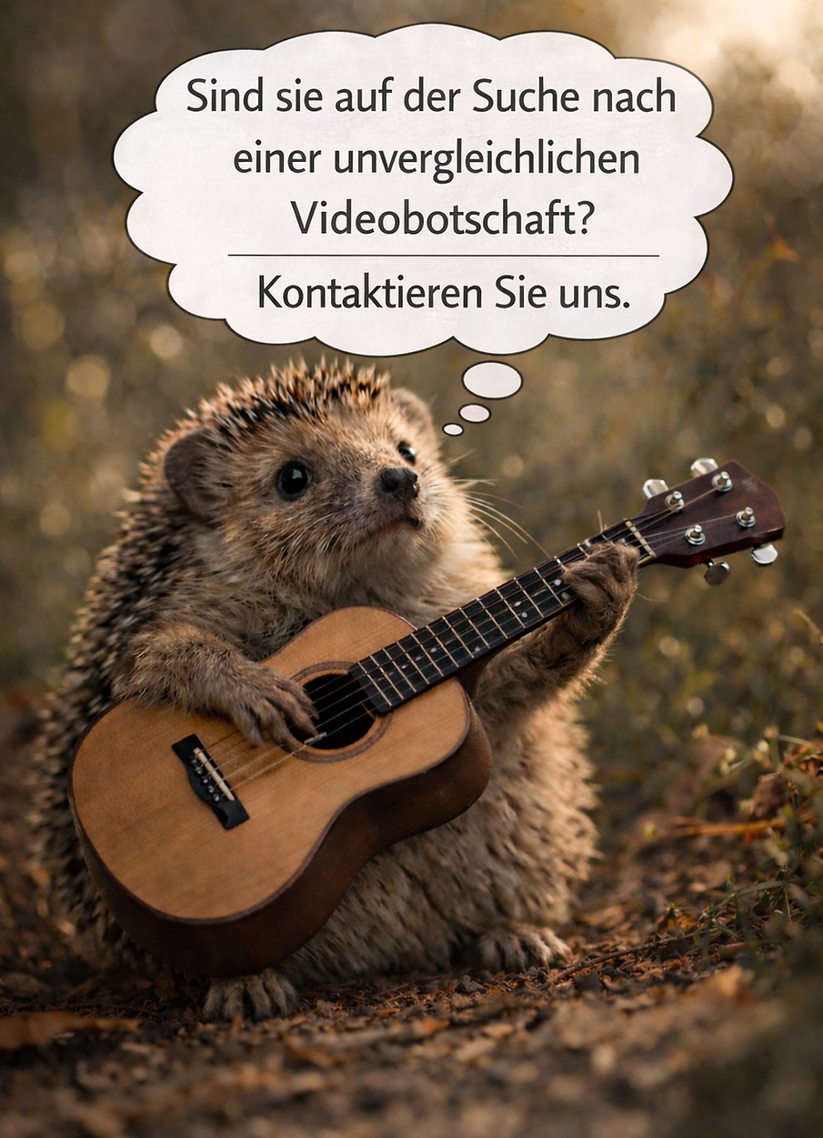EIn Igel spiel Gitarre
