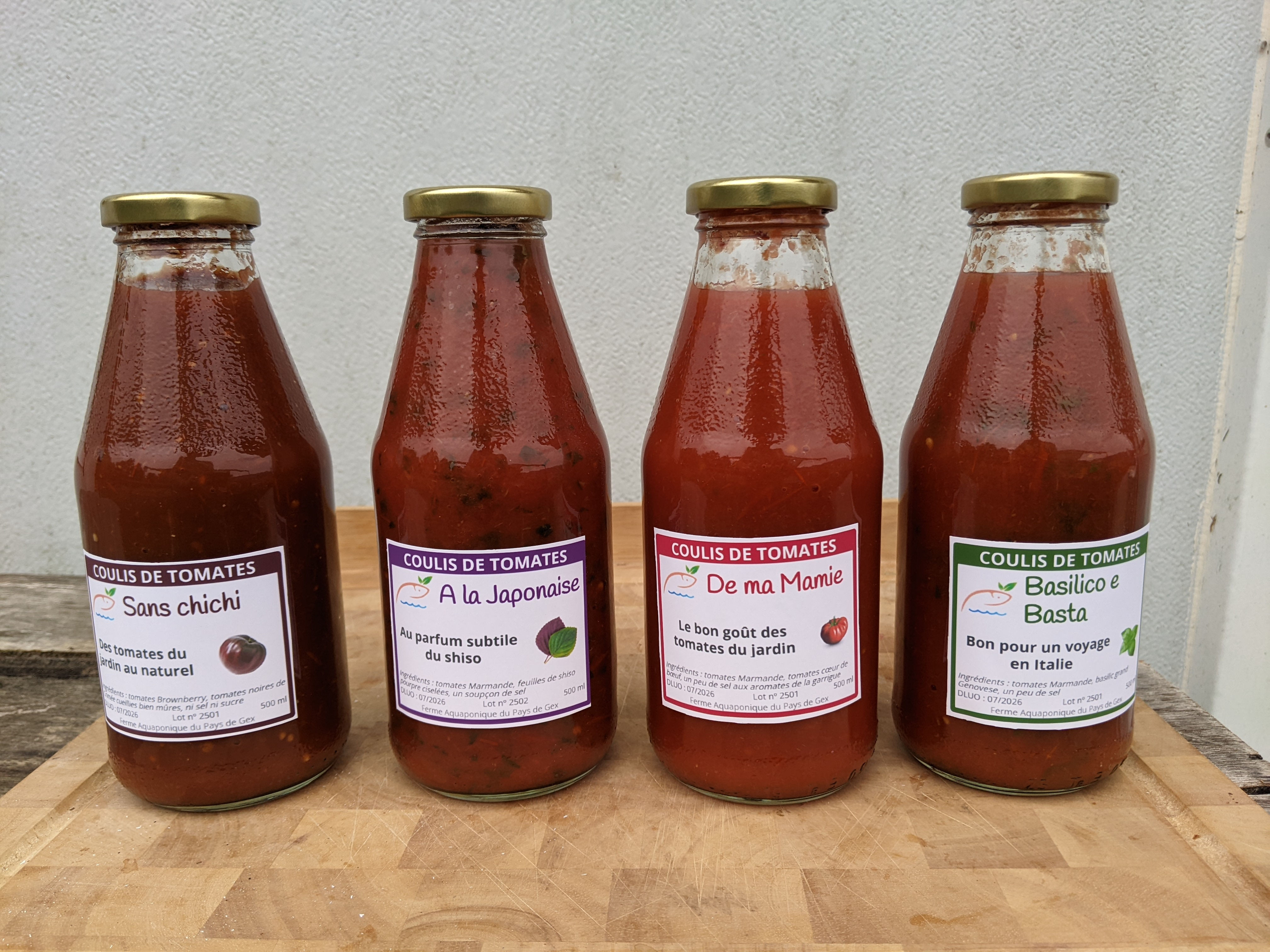 Coulis de tomate aquaponique