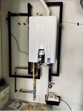 Navien Tankless Water Heater on demand heater in Solana Beach