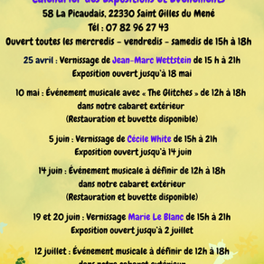 Calendrier des Expositions et Evenements
