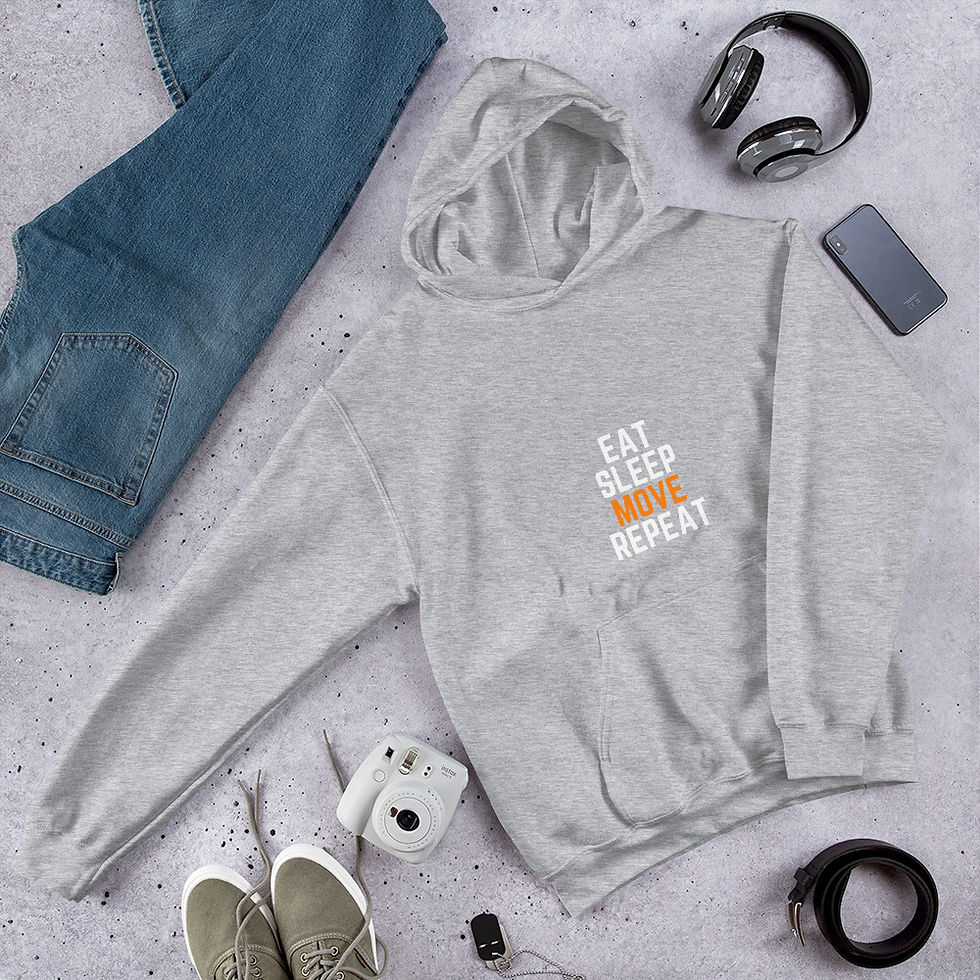 Thumbnail: Eat, Sleep, Move, Repeat Unisex Hoodie