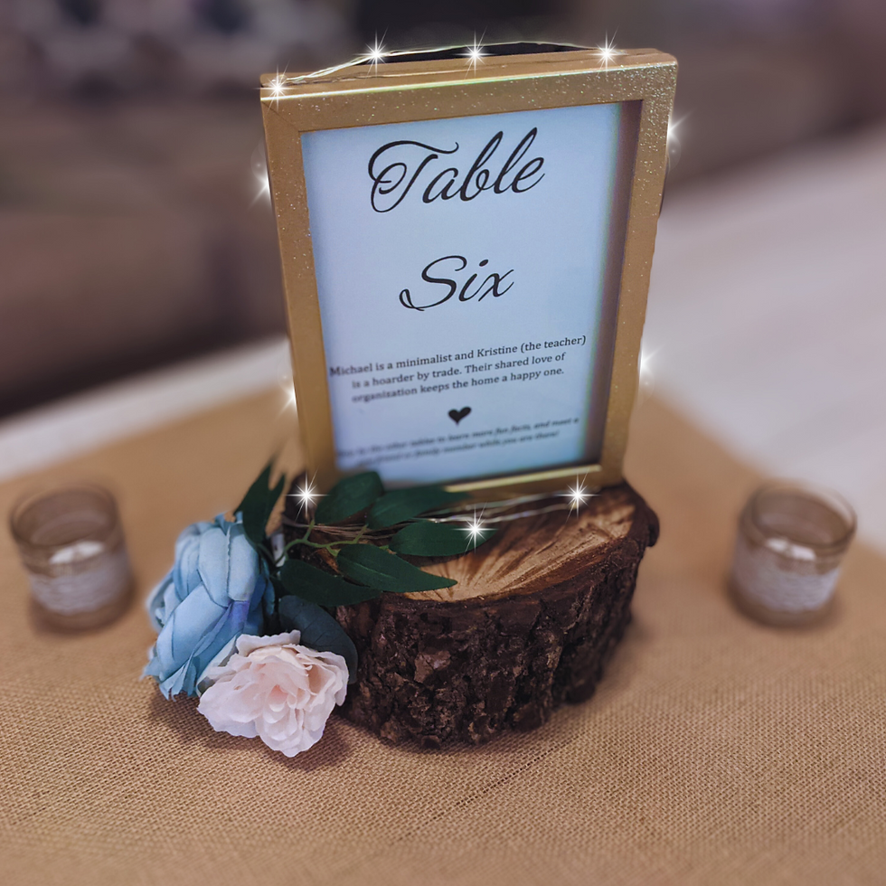"mock" photo of centerpiece