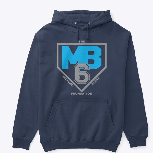 Youth Navy Blue Hooded Sweatshirt