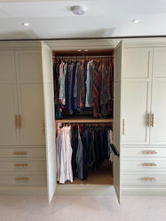 bespoke wardrobe open