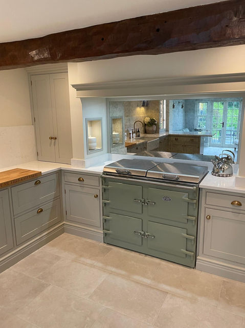 bespoke kitchen with aga