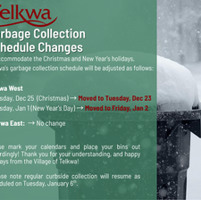 Garbage Collection Schedule Changes
