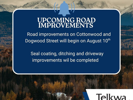 Notice of Upcoming Road Improvements - Cottonwood Street and Dogwood Street