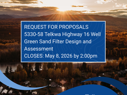 Request for Proposals | Telkwa Hwy 16 Well: GSF Design and Assessment