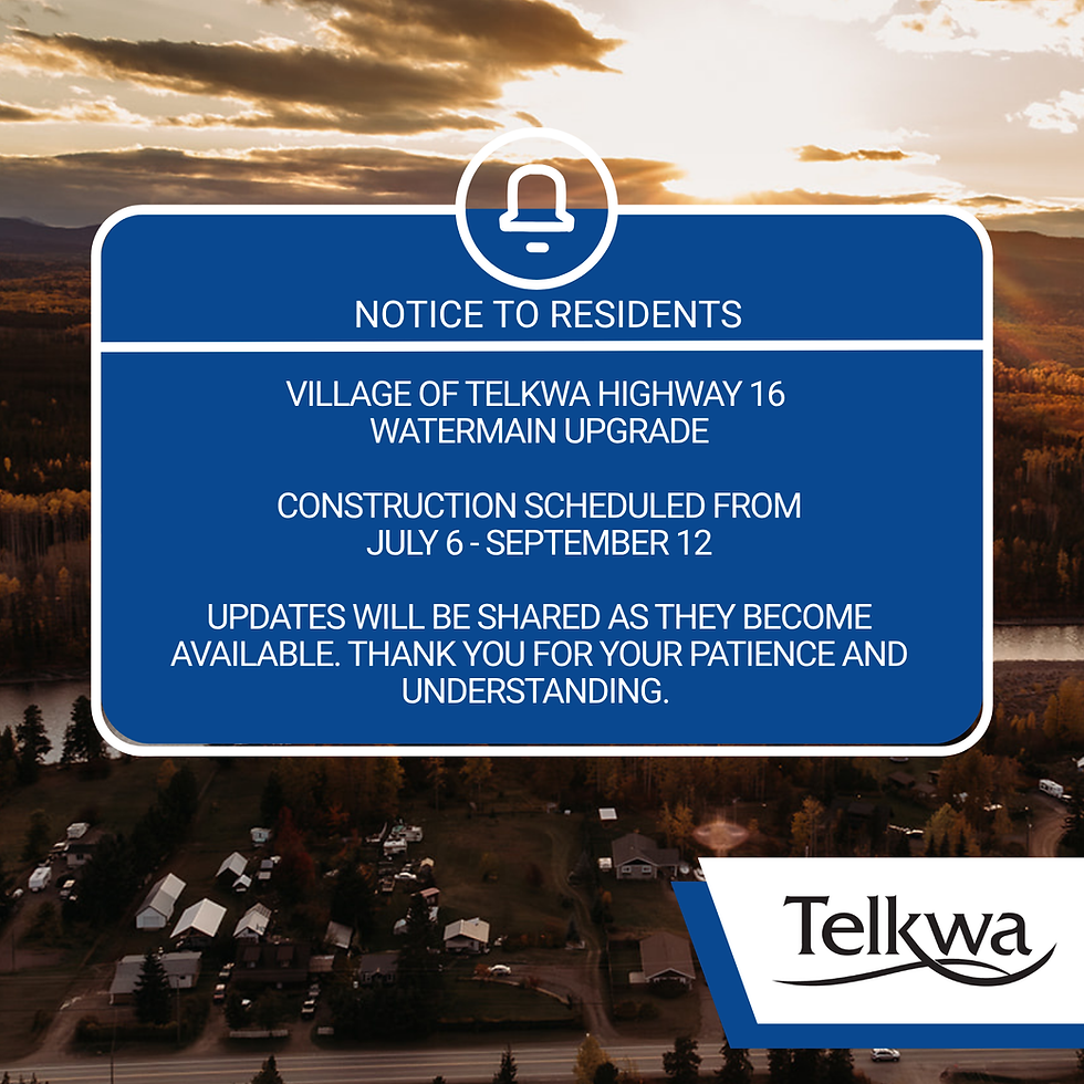 Village of Telkwa Highway 16 Watermain Upgrade