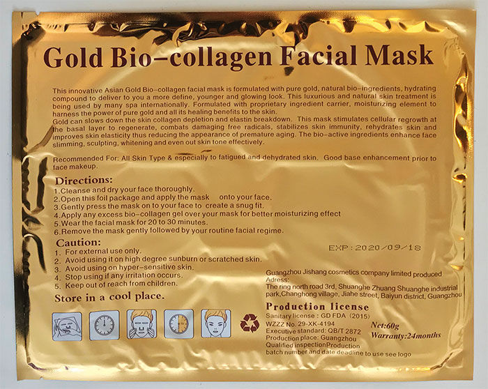 Thumbnail: Crystal Collagen Gold Facial Mask
