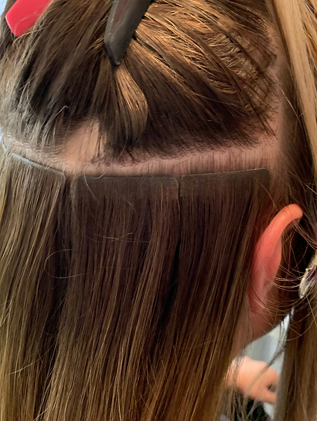 Tape hair extensions