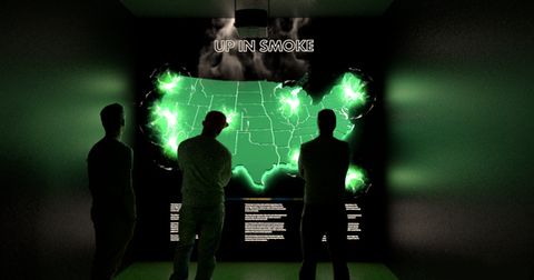 Weed Maps - Interactive Projection Mapping