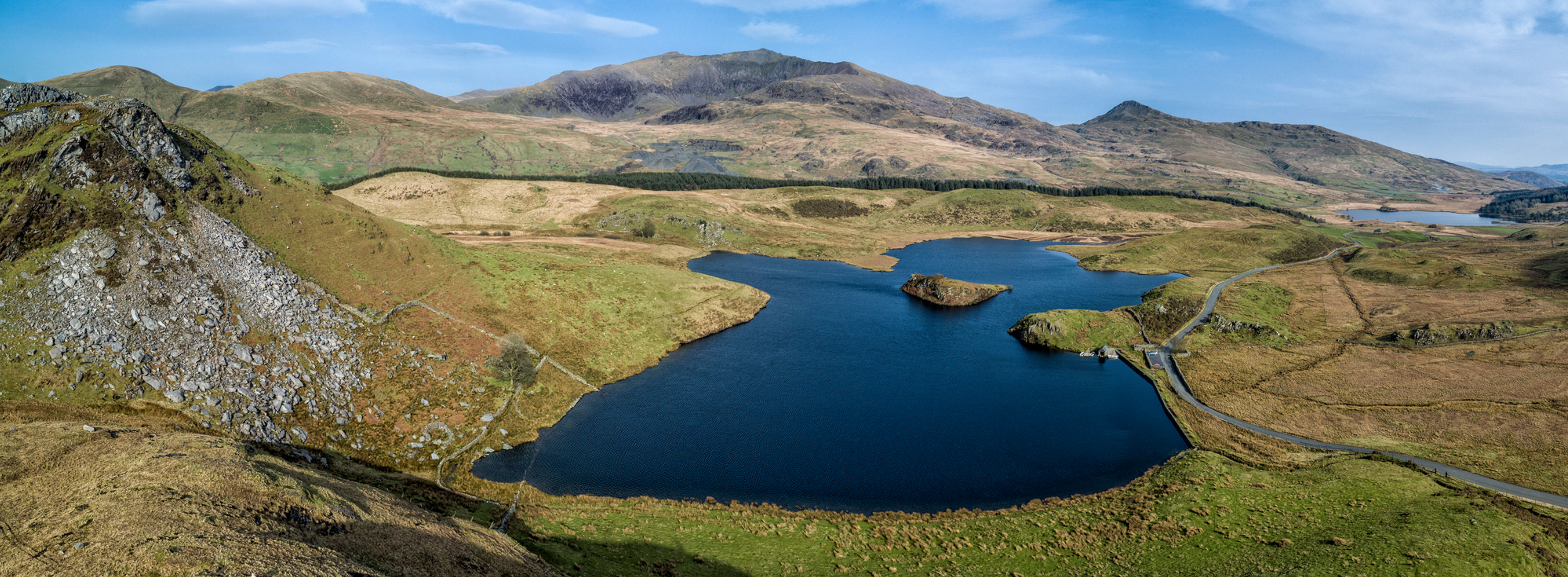 Llyn Dwyarchen and Snowdon