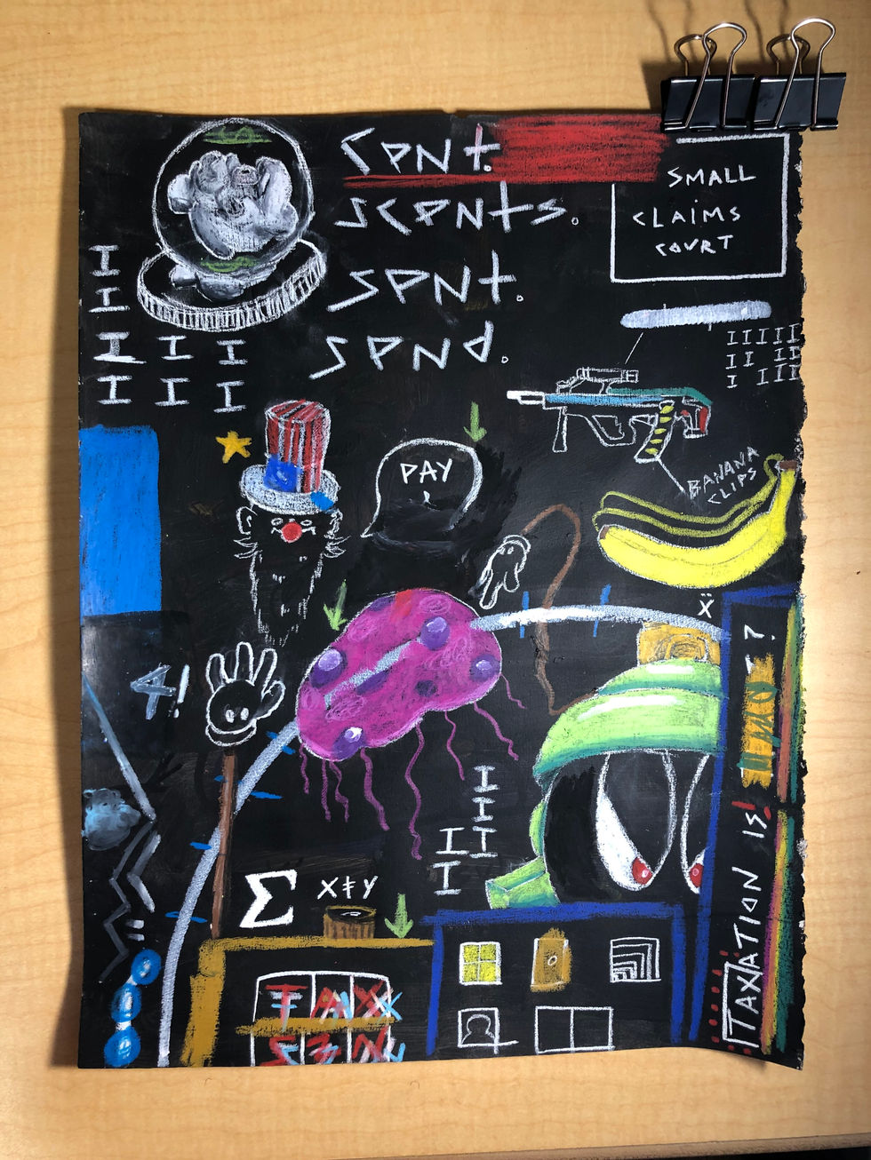 #24, mixed media on paper