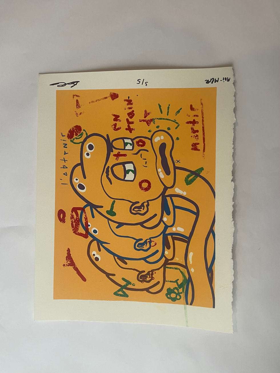 Moi-Même, screenprint on paper