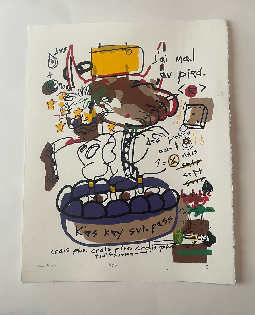 Juice's World, screenprint on paper