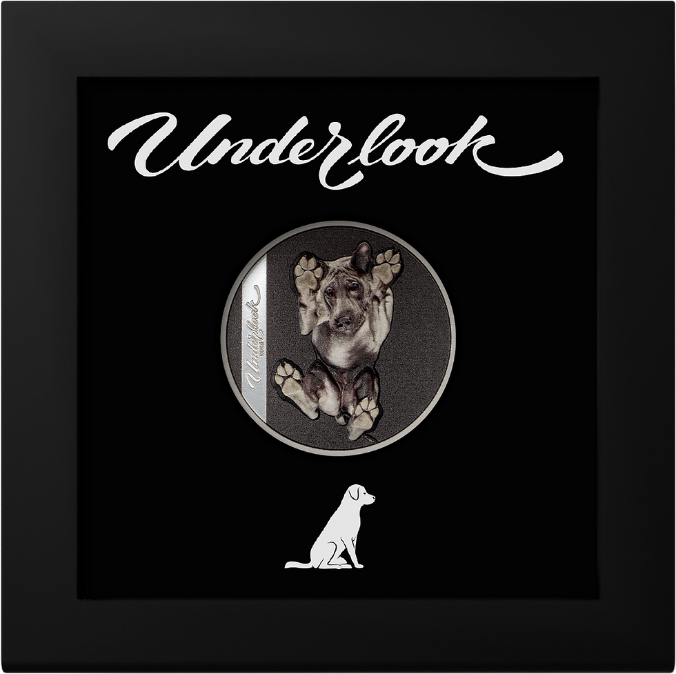 Miniatura: UNDER DOG Underlook 1 Oz Silver Coin 5$ Cook Islands 2025