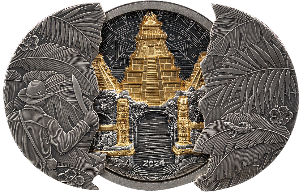 Miniatura: El Dorado The Lost Places 5oz .999 Silver $5 Barbados 2024
