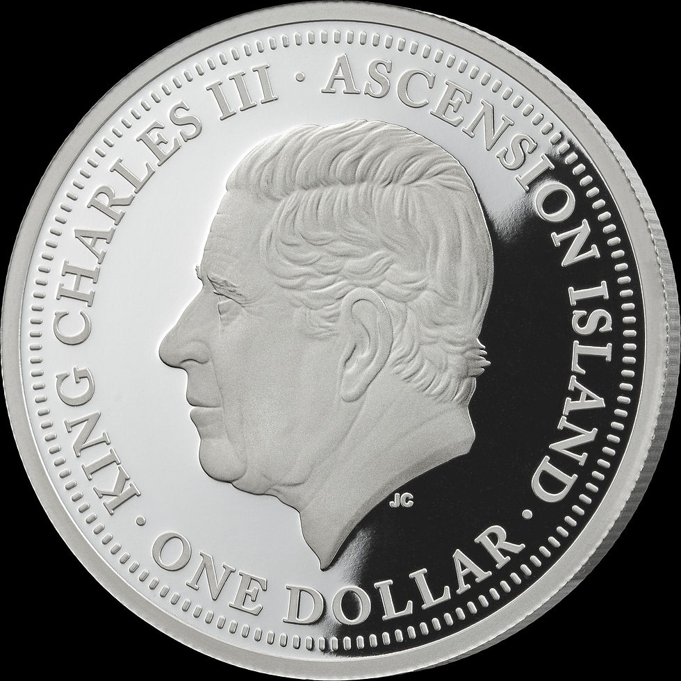 Miniatura: Bull & Bear - 2 x 1 oz Silver Coin Set - 1$ Ascencion Islands 2026