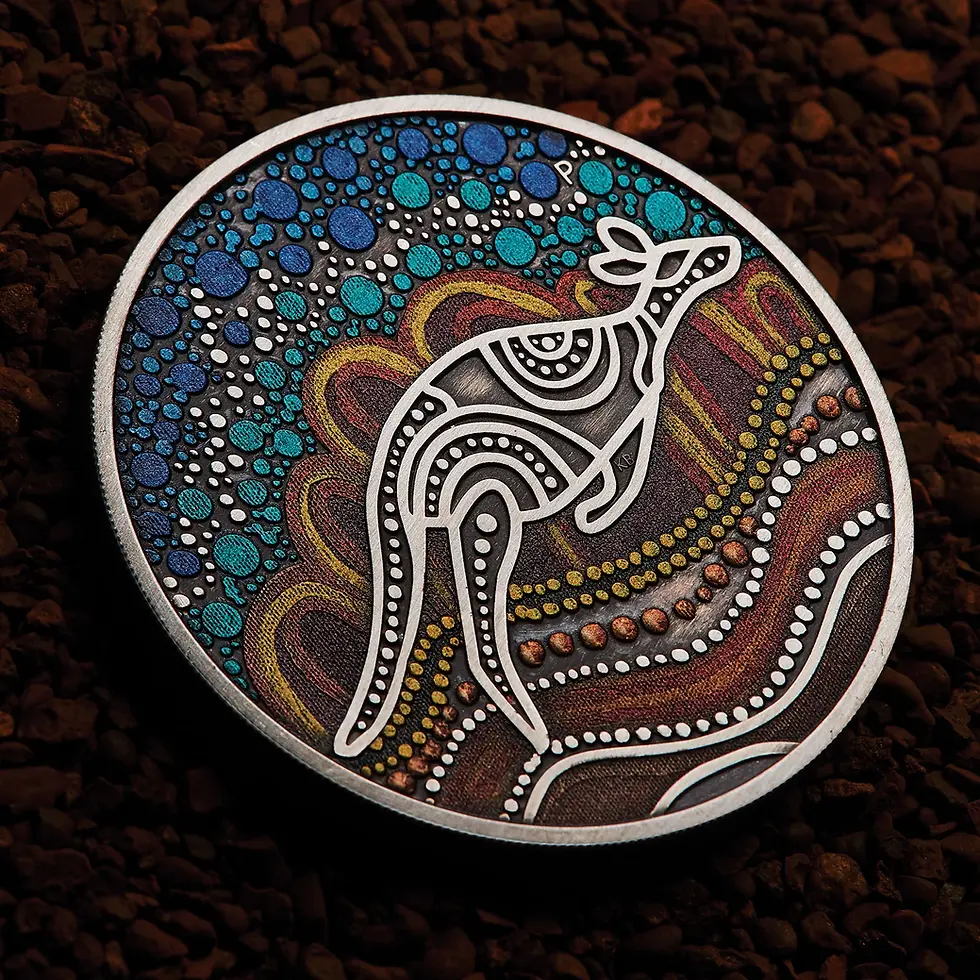 Miniature : KANGAROO YONGKA 2 Oz Silver Coin 2$ Australia 2023