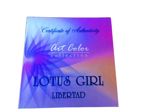 Miniatura: Lotus Girl - 1 oz 999 Silver Colorized & Ruthenium Plated Mexico Libertad 2023