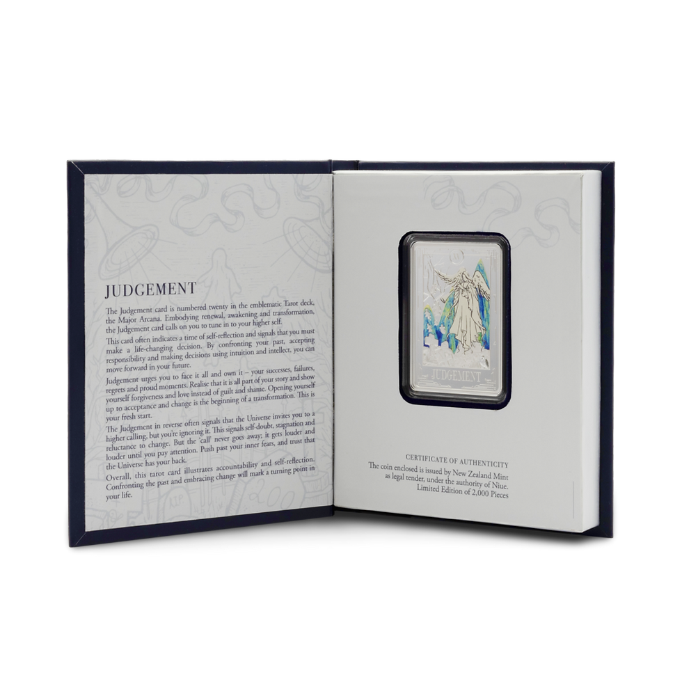 Miniaturbild: Tarot Cards XX – Judgement 1oz Silver Coin $2 Niue 2025