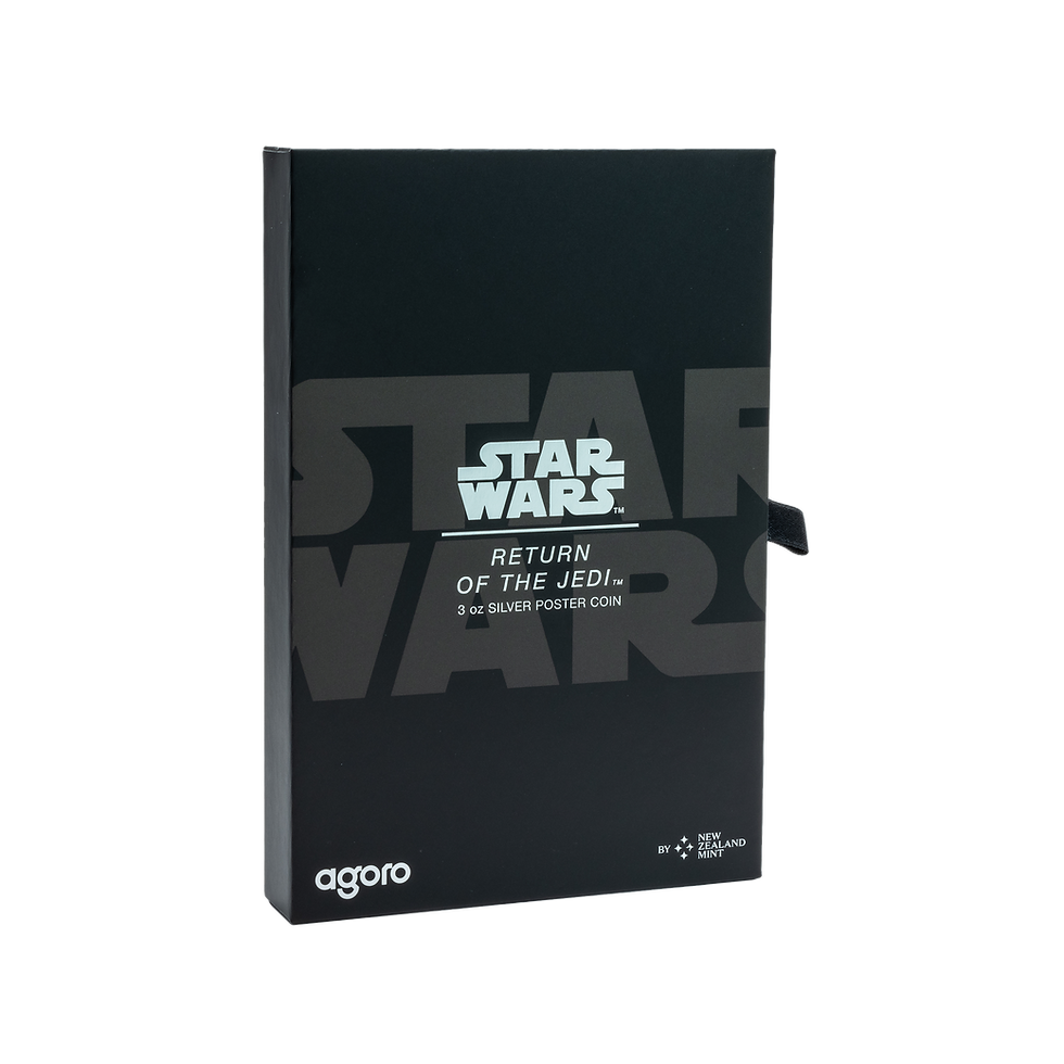 Miniatura: Star Wars Banner: Return of the Jedi 3oz .999 Silver Coin $5 Niue 2025