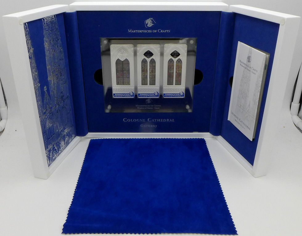 Miniatura: Giants Windows of Heaven Cologne – 3 x 3oz .999 Silver Coin Set 20$ Cook Islands