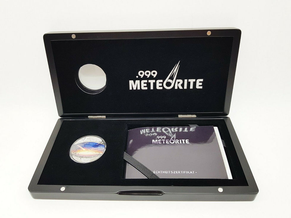 Miniatura: CAMPO DEL CIELO Iron 1 Oz Meteorite Coin 1$ Niue 2020