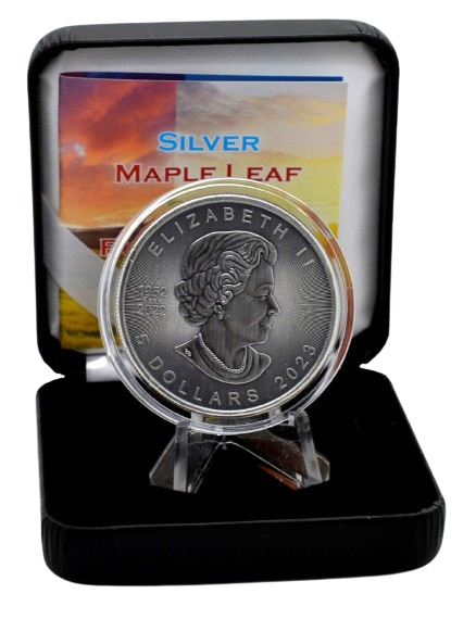 Miniatura: MAPLE LEAF Four Seasons Edition 1 Oz Antiqued Silver Coin 5$ Canada 2023