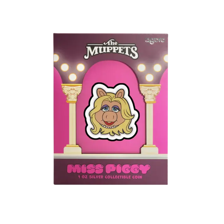 Thumbnail: Disney The Muppets 70th Anniversary Miss Piggy 1 oz Silver Coin $2 Niue 2025