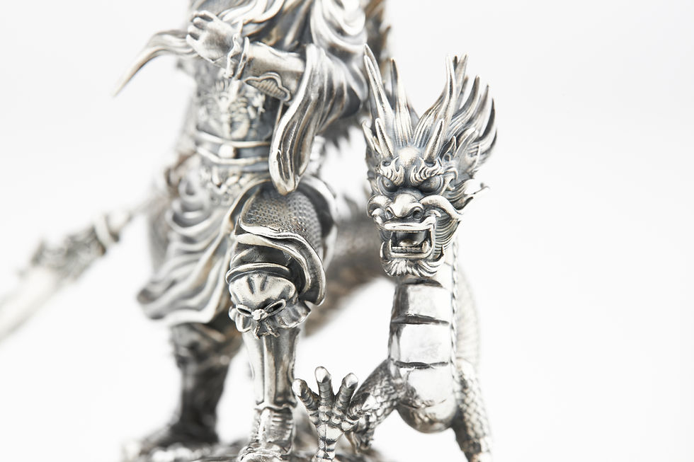 Thumbnail: GUAN YU Figurine 10 Oz Silver Coin 20$ Niue 2022