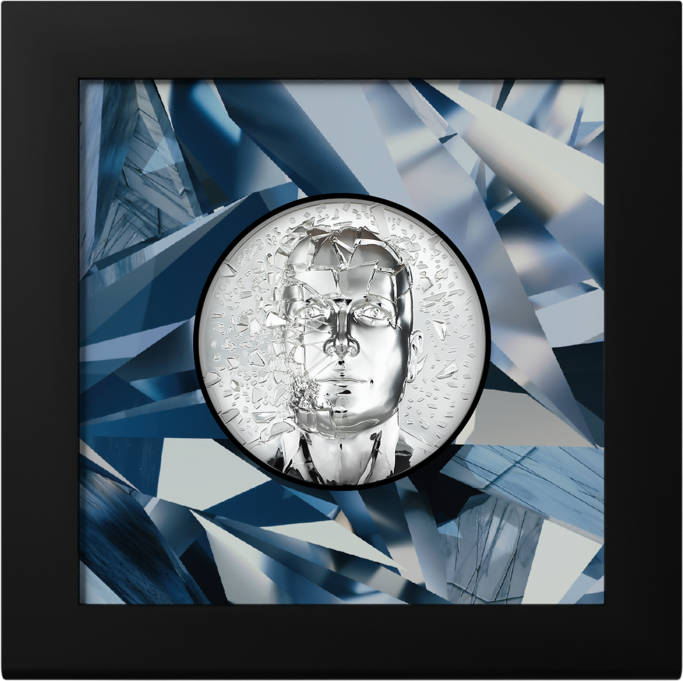Thumbnail: SILVER BURST 3.0 3 Oz Silver Coin 20$ Cook Islands 2023