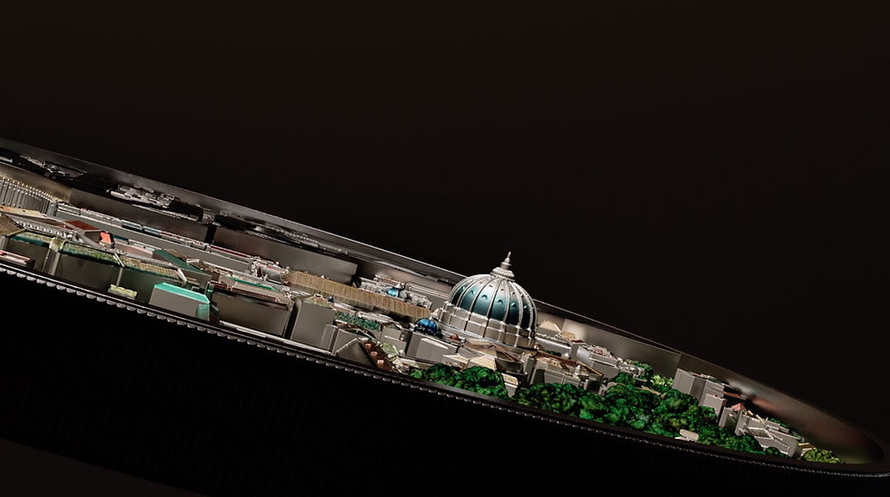 Miniature : The View from Above: Vatican City - 2oz .999 High Relief Silver - Samoa 2025