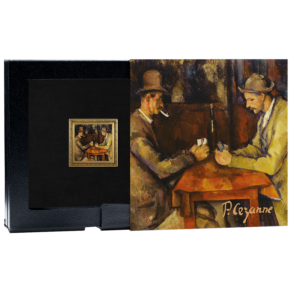 Miniatura: PAUL CÉZANNE - The Card Players - World of Treasures Painting - 1oz Silver 2026