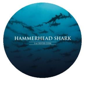 Miniatura: HAMMERHEAD SHARK Ocean Predators Silver Coin 1 Oz 2$ Niue 2013