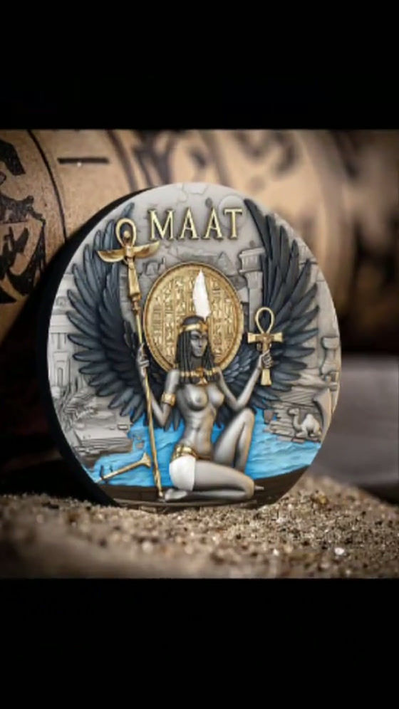 Miniature : MAAT: Echoes of Egypt series - 2oz .999 Silver Coin 2000 Francs Cameroon 2026
