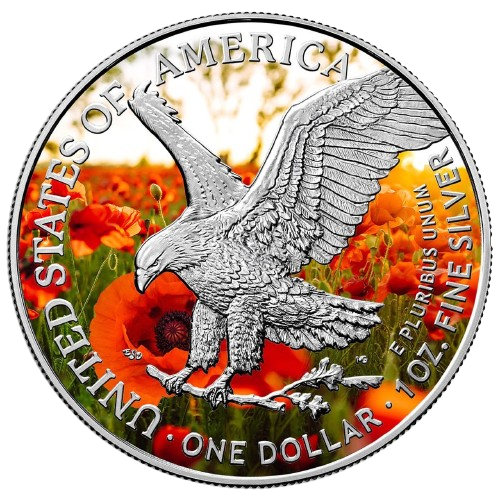 Miniature : 2024 U.S. Eagle Lady Liberty In Arms WWI Edition 1 oz Silver Coin