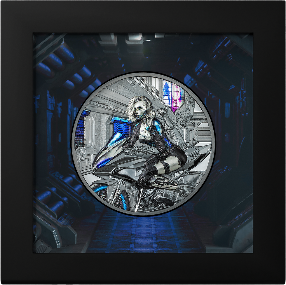 Thumbnail: CYBER QUEEN The beginning 3 Oz Silver Coin 20$ Cook Islands 2023