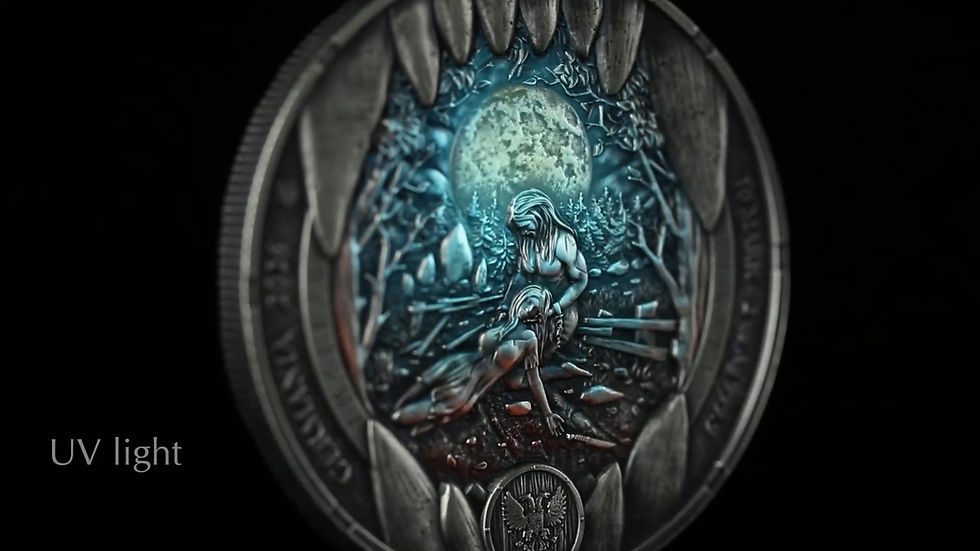 Miniatura: Bodvar Saga: Loss - 2 oz Ultra High Relief .999 Silver - 10 Mark Germania 2026