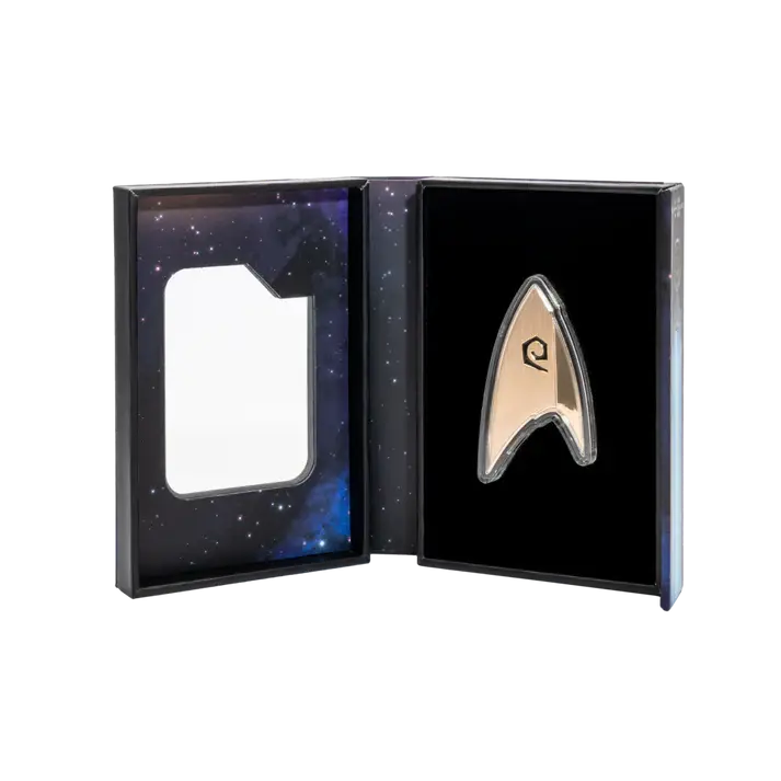 Miniatura: Star Trek Starfleet Divisions – Operations Insignia Coin 1oz Silver Coin $2 Niue